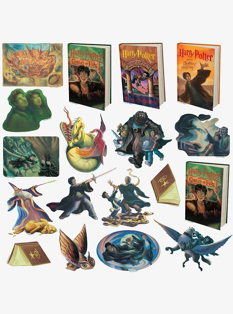 Harry Potter Literary Collection Miscellaneous 100ct Sticker Pack