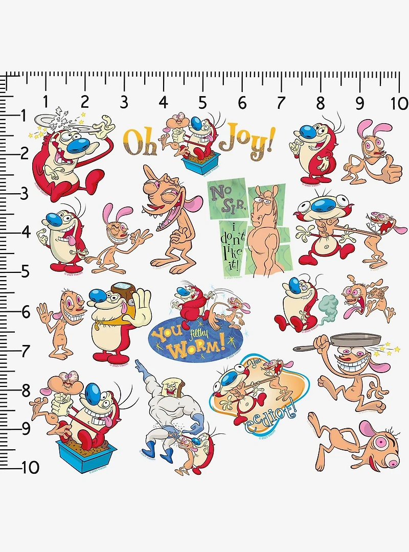Ren and Stimpy Variety Miscellaneous 100ct Sticker Pack