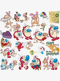 Ren and Stimpy Variety Miscellaneous 100ct Sticker Pack