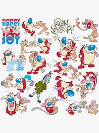 Ren and Stimpy Variety Miscellaneous 100ct Sticker Pack
