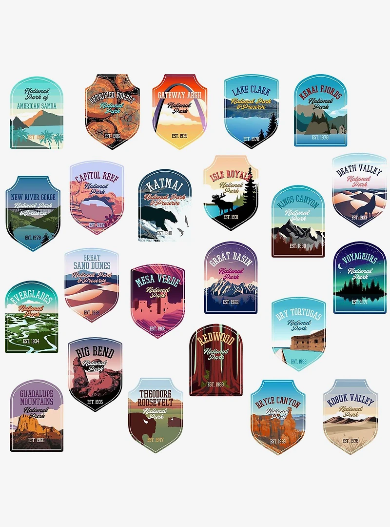 National Park Foundation Miscellaneous 100ct Sticker Pack