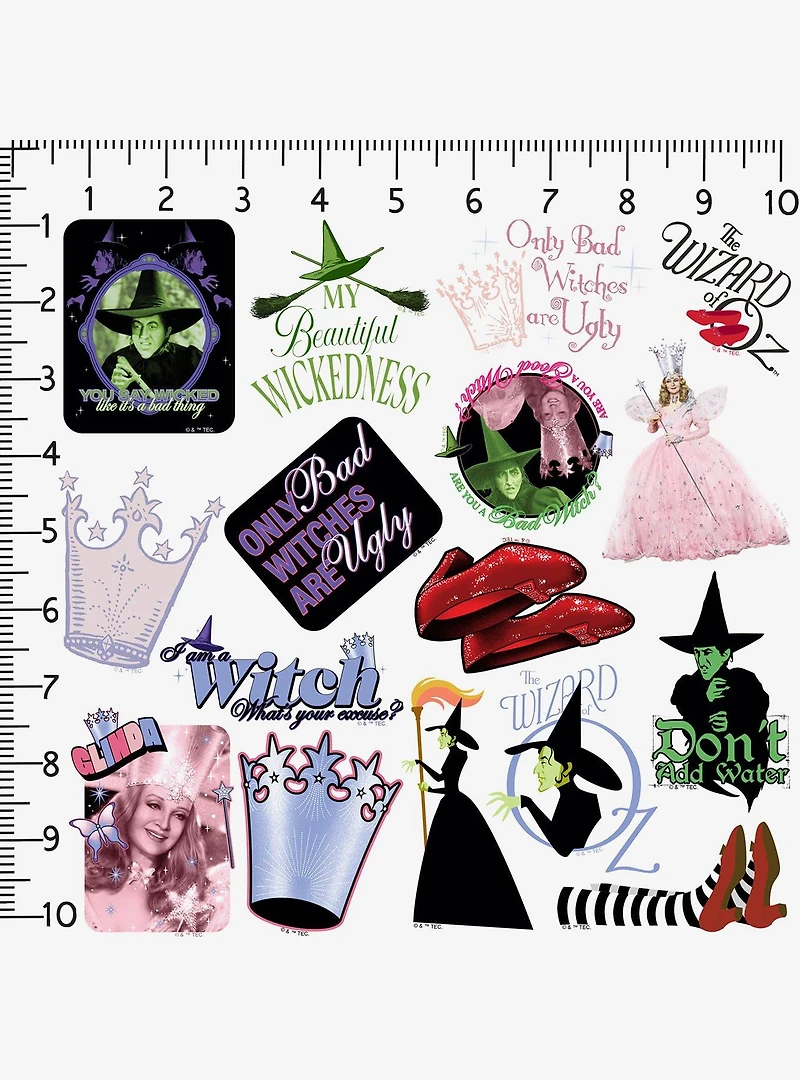 The Wizard of Oz Good Or Bad Witch Miscellaneous 100ct Sticker Pack