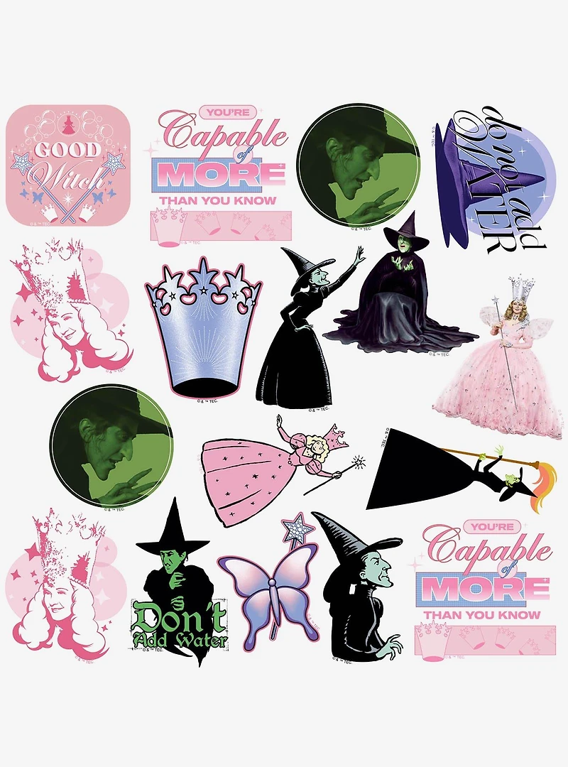 The Wizard of Oz Good Or Bad Witch Miscellaneous 100ct Sticker Pack