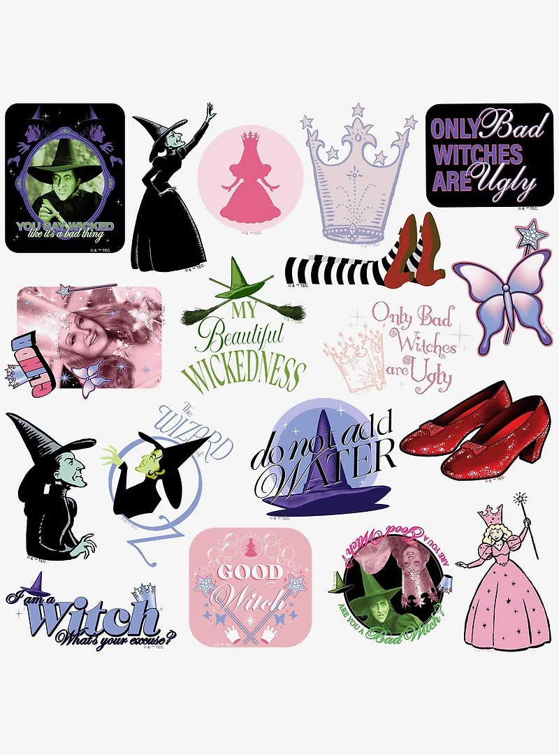 The Wizard of Oz Good Or Bad Witch Miscellaneous 100ct Sticker Pack