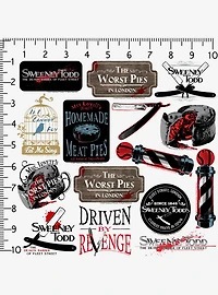 Sweeney Todd Variety Miscellaneous 100ct Sticker Pack