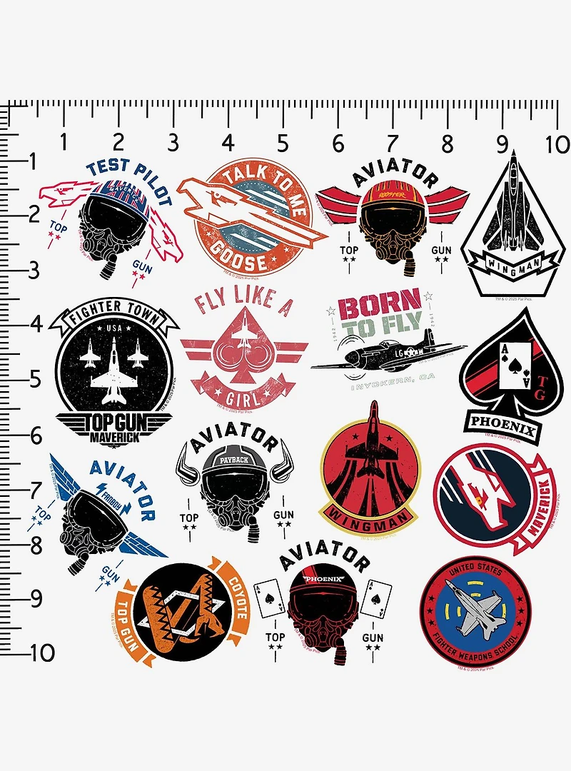 Top Gun: Maverick Variety Miscellaneous 100ct Sticker Pack