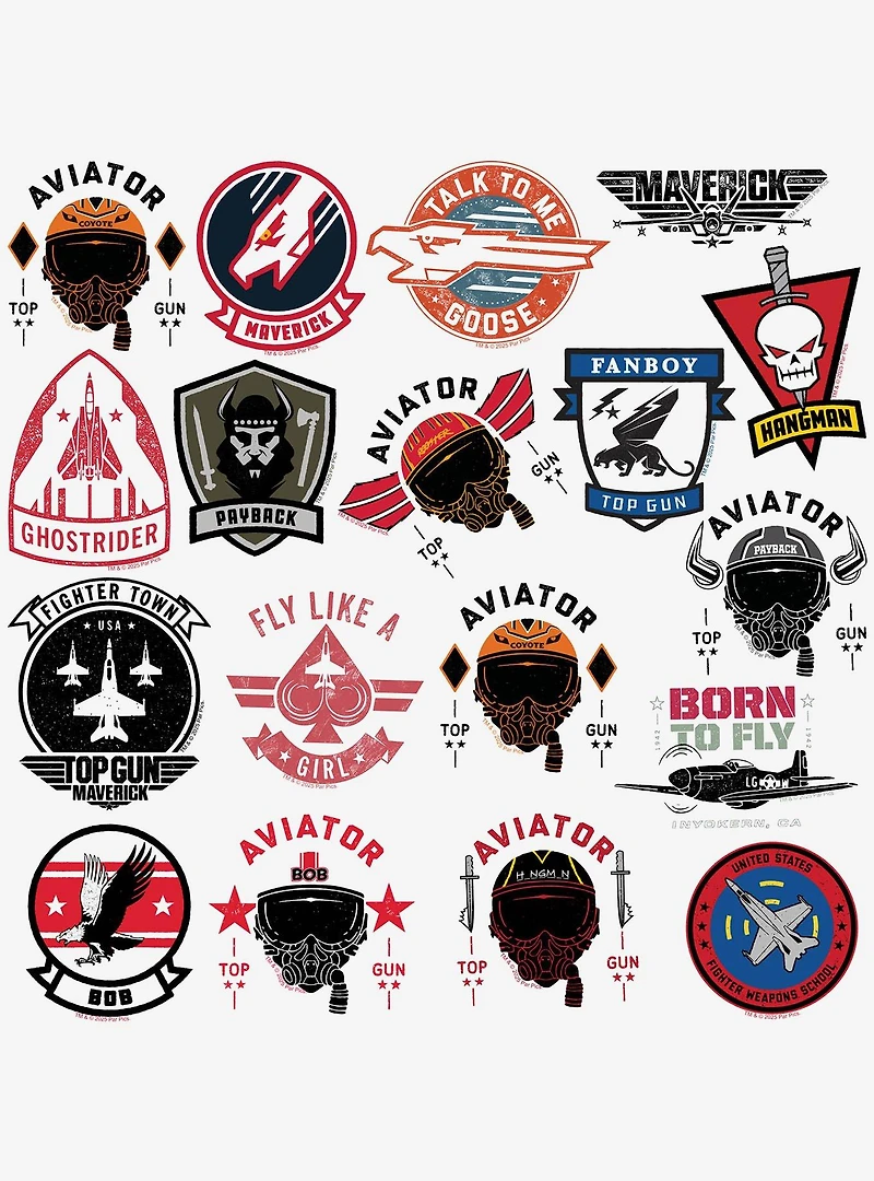 Top Gun: Maverick Variety Miscellaneous 100ct Sticker Pack
