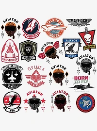 Top Gun: Maverick Variety Miscellaneous 100ct Sticker Pack