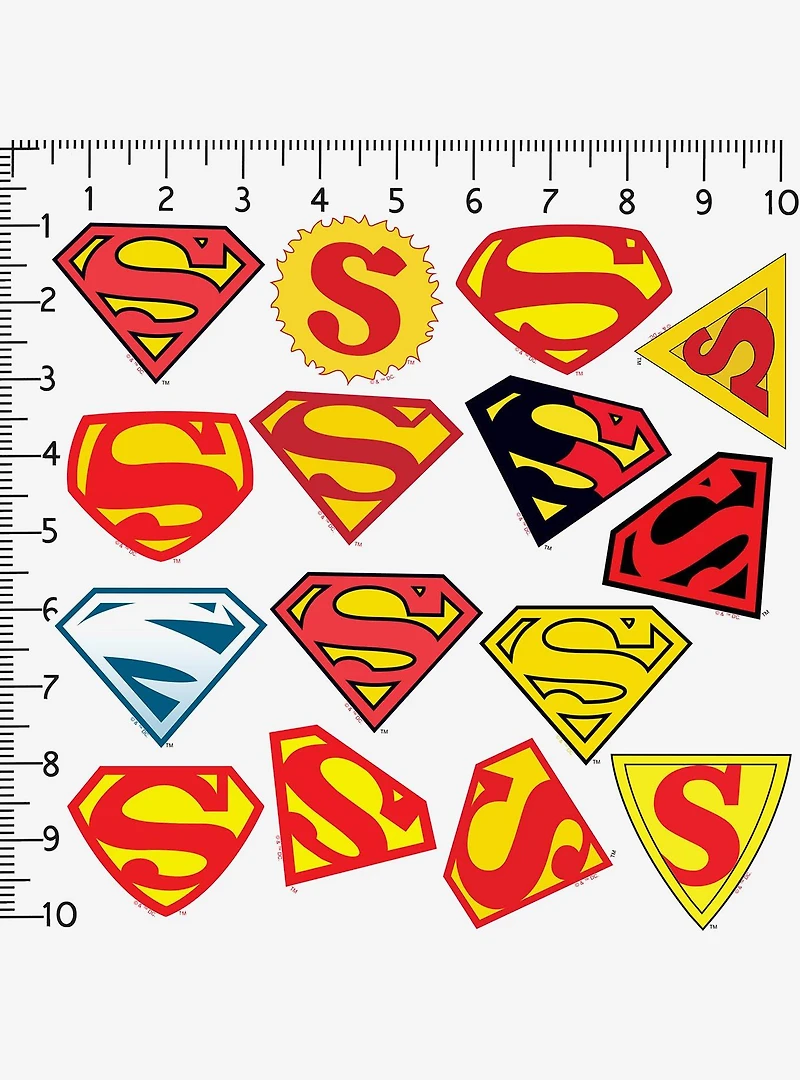 DC Comics Superman Logo Evolutions Miscellaneous 100ct Sticker Pack