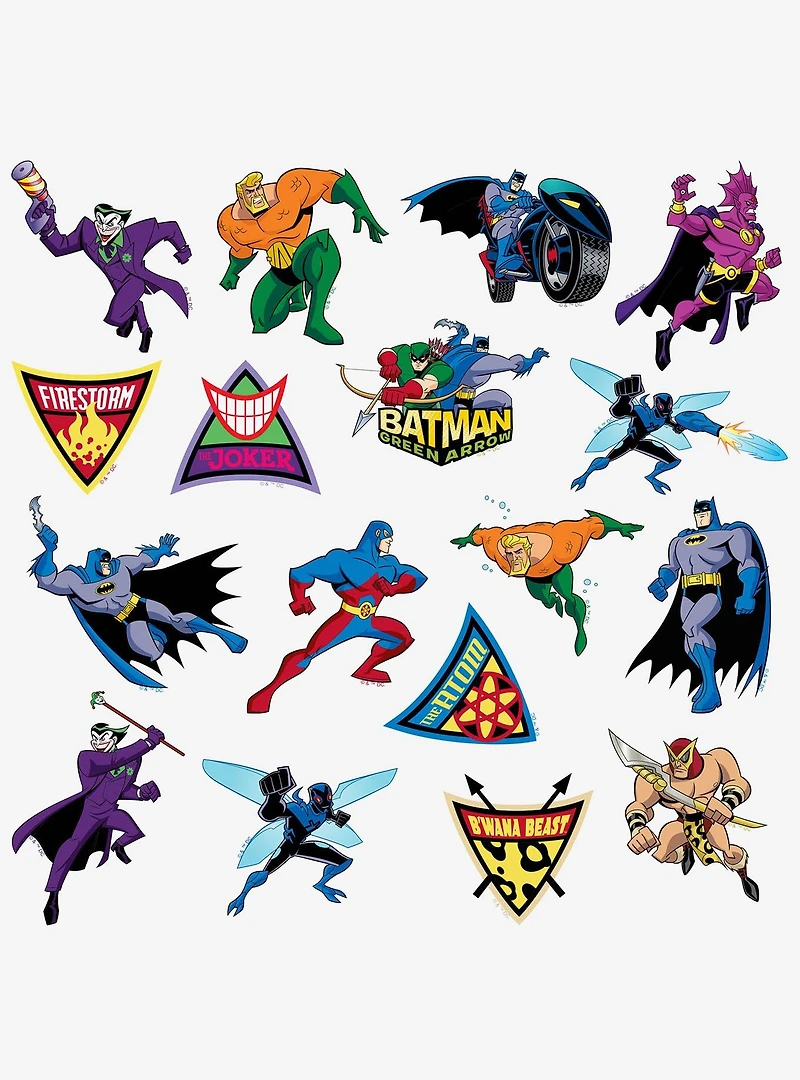 DC Comics Batman: Brave and The Bold Miscellaneous 100ct Sticker Pack