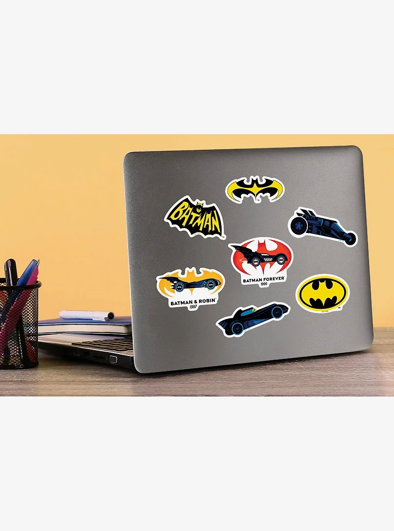 DC Comics Batman Iconic Batmobile Through The Ages Miscellaneous 100ct Sticker Pack