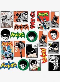 DC Comics Batman 85th Mashup and Robin Manga Classic Miscellaneous 100ct Sticker Pack
