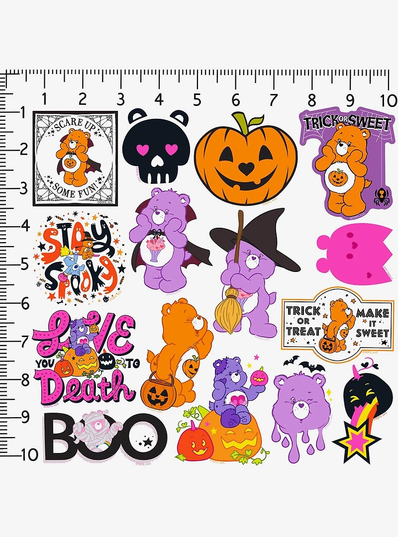 Care Bears Halloween Classic Miscellaneous 100ct Sticker Pack