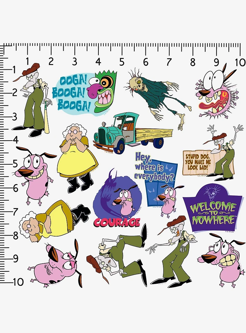 Courage The Cowardly Dog Miscellaneous 100ct Sticker Pack