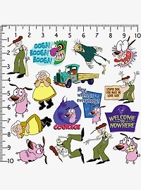 Courage The Cowardly Dog Miscellaneous 100ct Sticker Pack