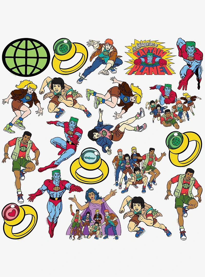 Captain Planet Crew Miscellaneous 100ct Sticker Pack