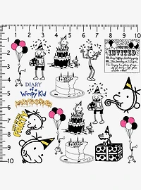 Diary of A Wimpy Kid: Partypooper Miscellaneous 100ct Sticker Pack