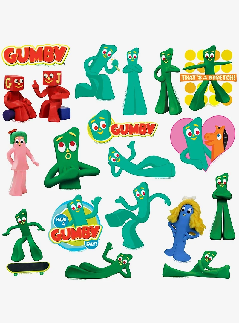 Gumby Miscellaneous 100ct Sticker Pack