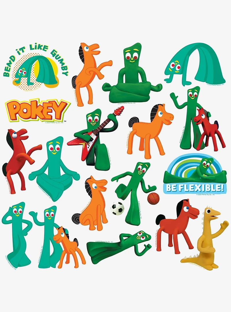 Gumby Miscellaneous 100ct Sticker Pack