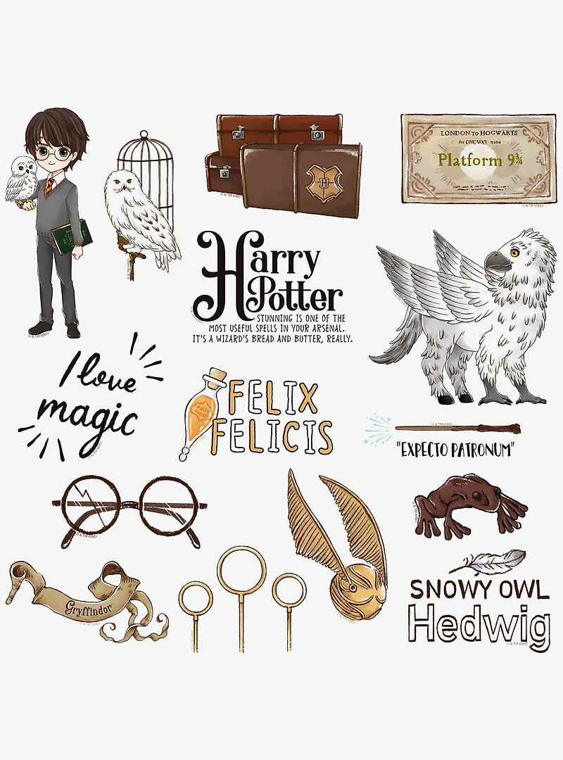 Harry Potter Chibi Collection Miscellaneous 100ct Sticker Pack