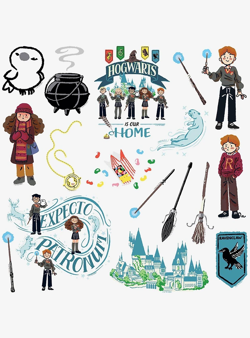 Harry Potter Stick Together Collection Miscellaneous 100ct Sticker Pack
