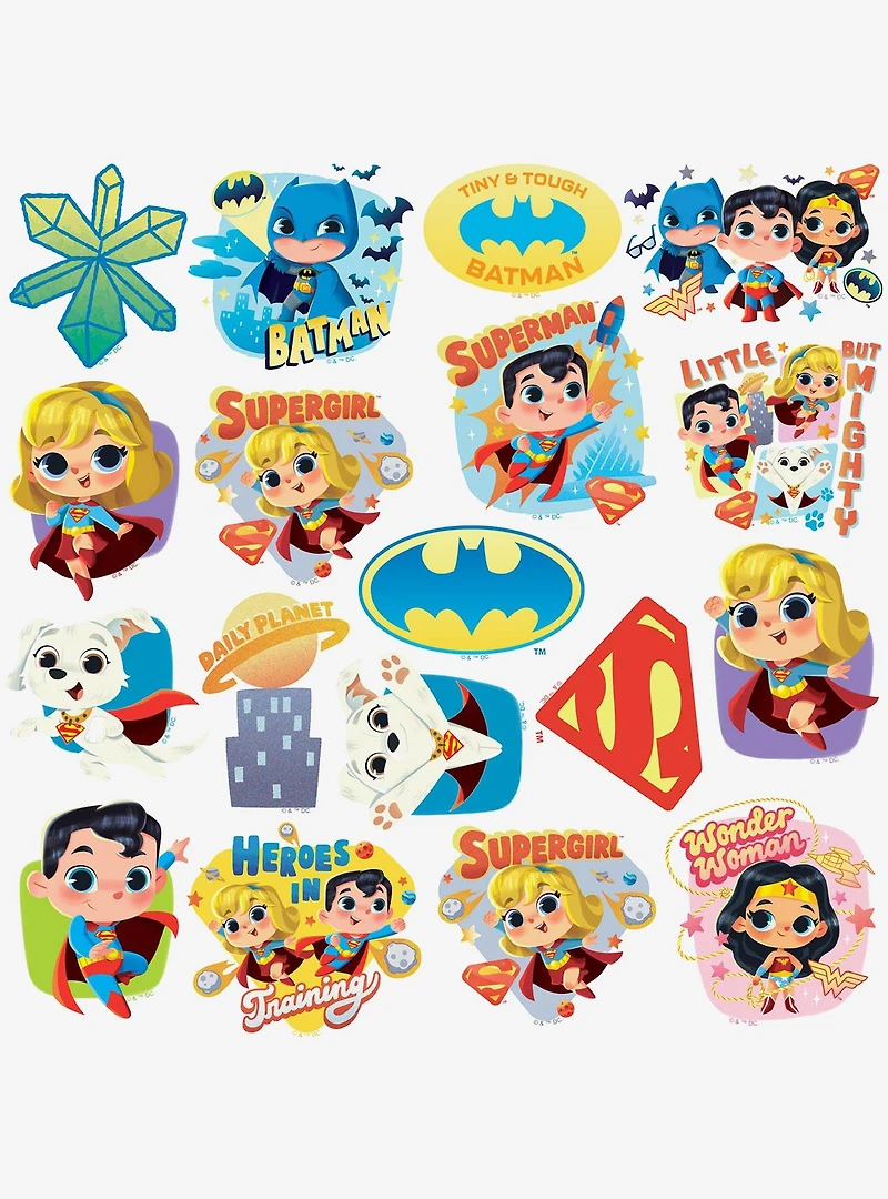 DC Comics Justice League Cuter Than Cute Miscellaneous 100ct Sticker Pack