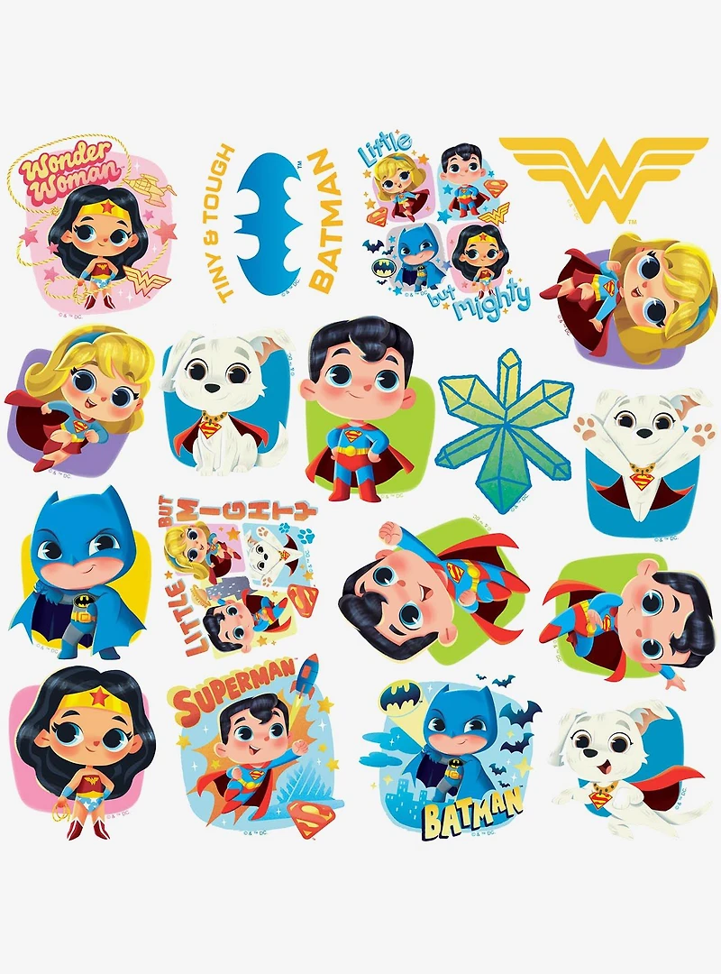 DC Comics Justice League Cuter Than Cute Miscellaneous 100ct Sticker Pack