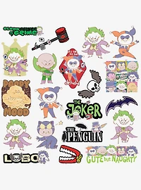 DC Comics Justice League Hand Drawn Villian Chibis Miscellaneous 100ct Sticker Pack