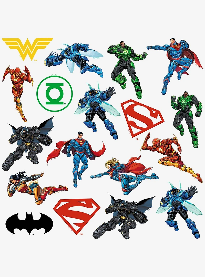 DC Comics Justice League Metal Force Miscellaneous 100ct Sticker Pack