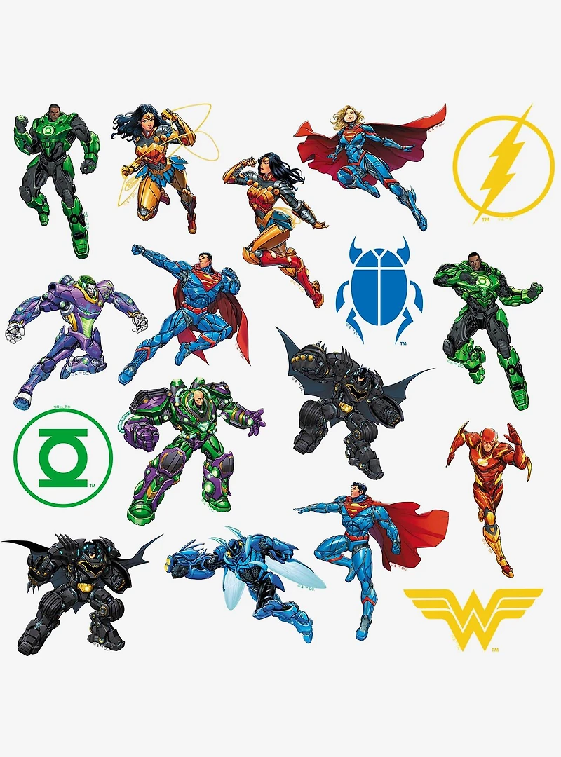 DC Comics Justice League Metal Force Miscellaneous 100ct Sticker Pack