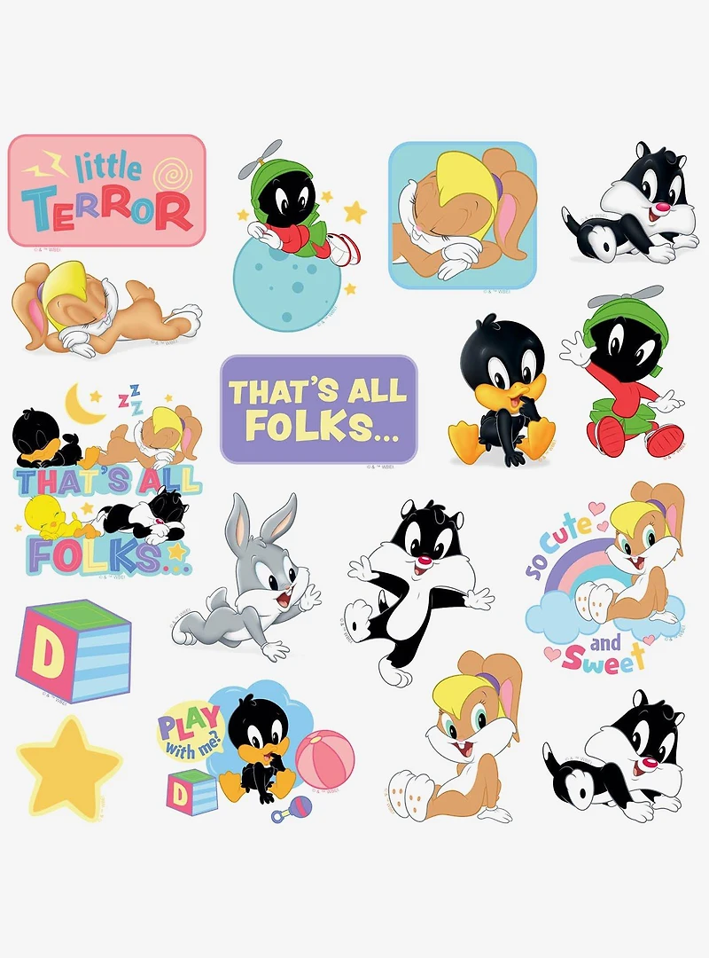 Looney Tunes Cute and Cuddly Miscellaneous 100ct Sticker Pack