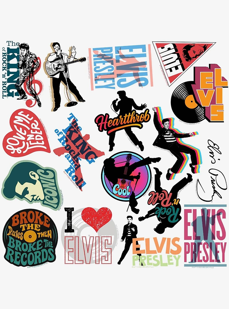 Elvis Iconic Miscellaneous 100ct Sticker Pack