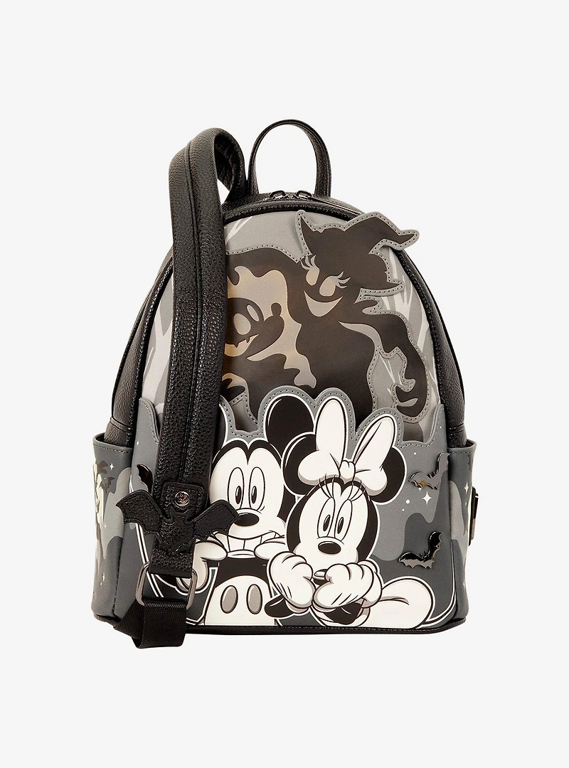 Loungefly Disney Mickey & Minnie Ghost Glow-in-the-Dark Mini Backpack