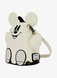 Loungefly Disney Mickey & Minnie Ghost Glow-in-the-Dark Figural Crossbody Bag