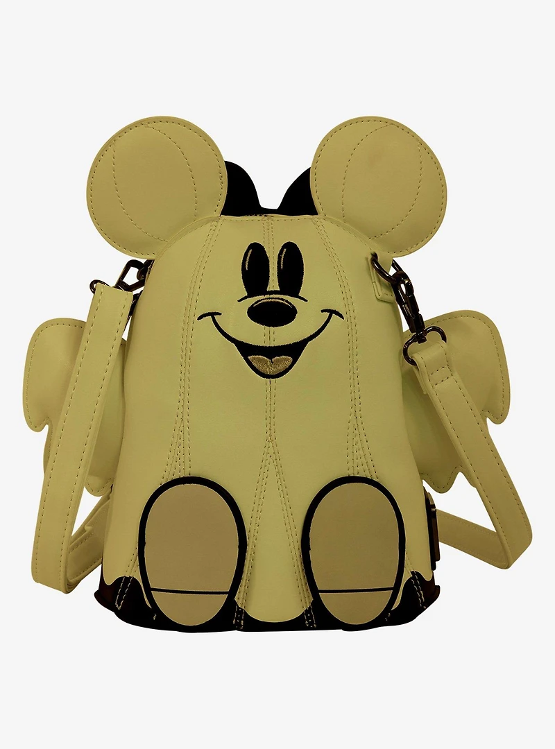 Loungefly Disney Mickey & Minnie Ghost Glow-in-the-Dark Figural Crossbody Bag