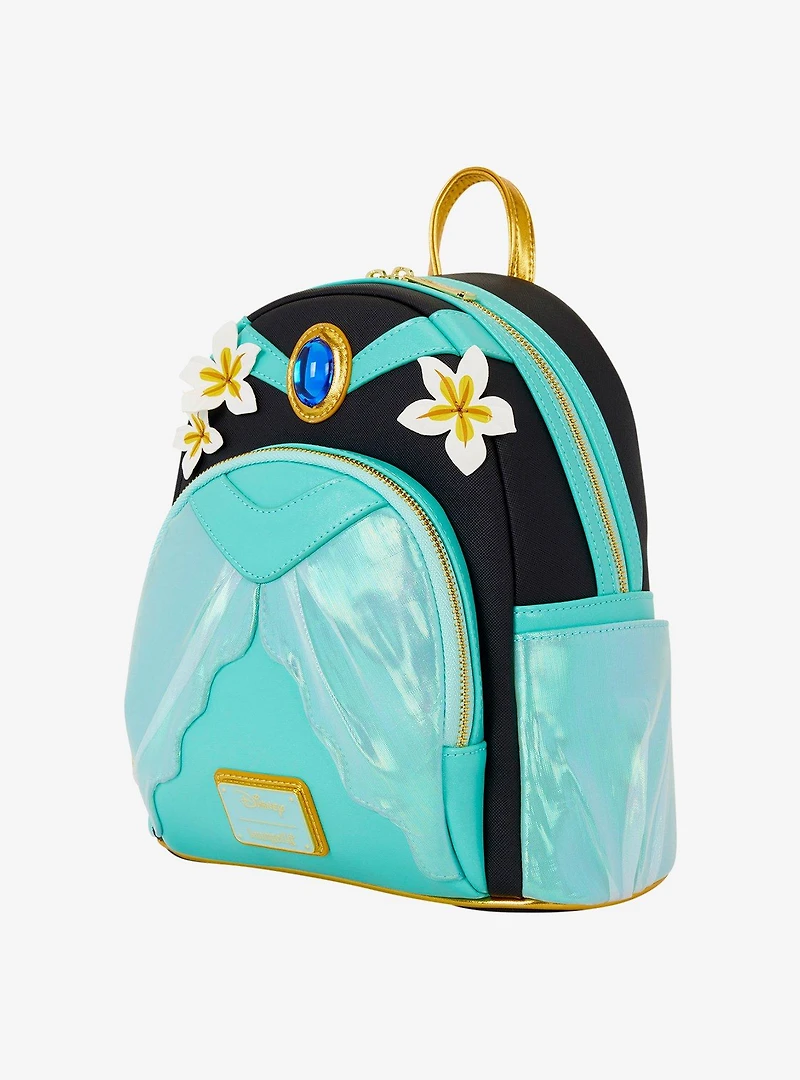 Loungefly Disney Princess Jasmine Glitter Figural Mini Backpack