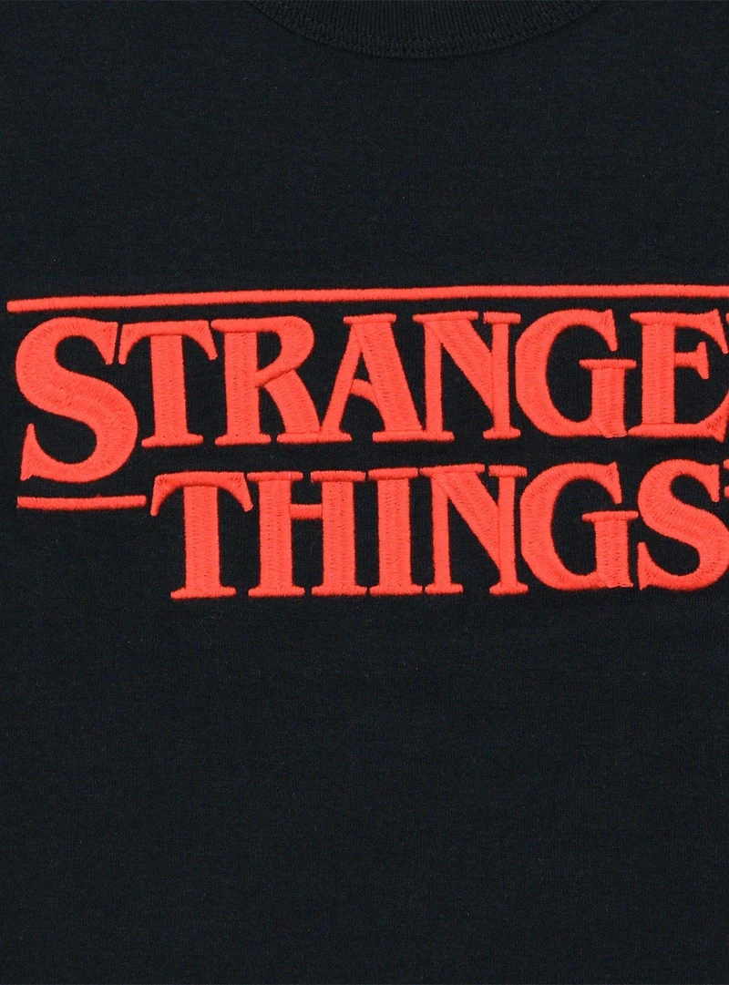 Stranger Things Embroidered Logo Girls Baby T-Shirt