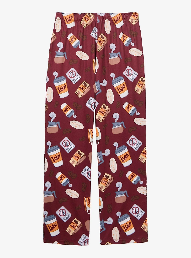 Gilmore Girls Coffee Icons Allover Print Women's Sleep Pants — BoxLunch Exclusive