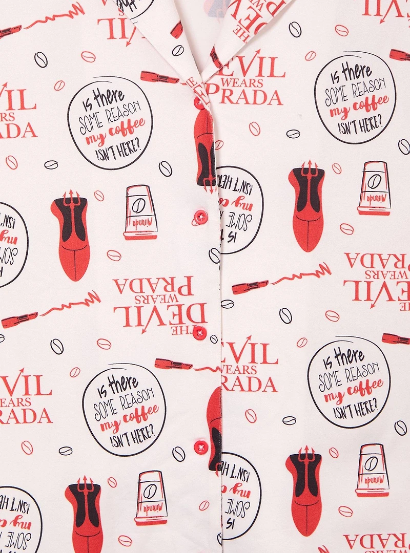 The Devil Wears Prada Quotes Allover Print Women's Sleep Shirt and Shorts Set - BoxLunch Exclusive