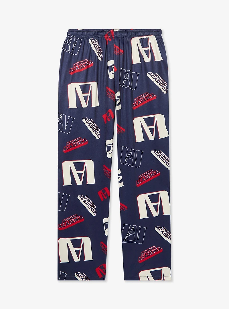 My Hero Academia U.A. High School Logo Allover Print Sleep Pants - BoxLunch Exclusive