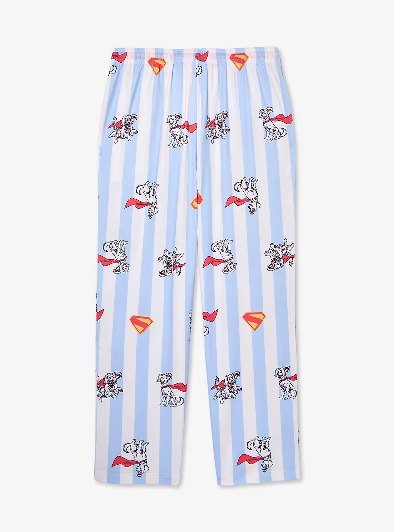 DC Comics Supergirl Krypto Striped Plus Sleep Pants — BoxLunch Exclusive