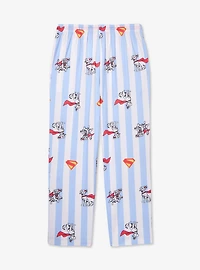 DC Comics Supergirl Krypto Striped Plus Sleep Pants — BoxLunch Exclusive