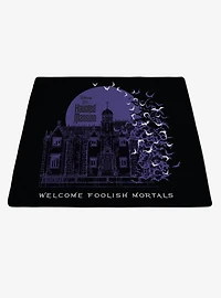 Disney The Haunted Mansion Welcome Foolish Mortals Impresa Picnic Blanket Purple