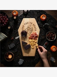 Disney Nightmare Before Christmas Jack and Sally Coffin Shaped Serving Board