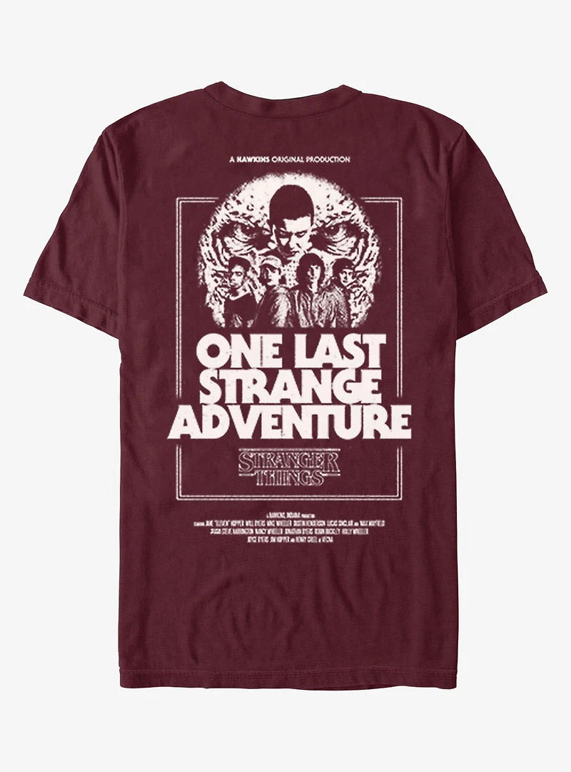 Stranger Things One Last Adventure Poster T-Shirt