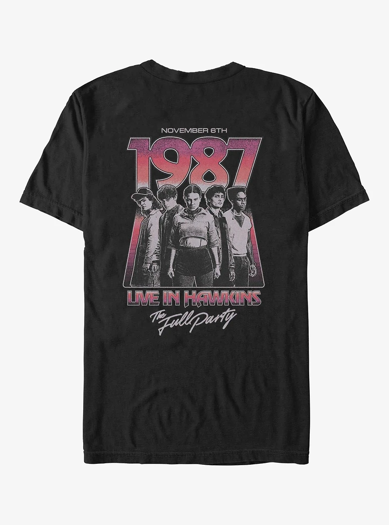 Stranger Things Live Hawkins Full Party T-Shirt