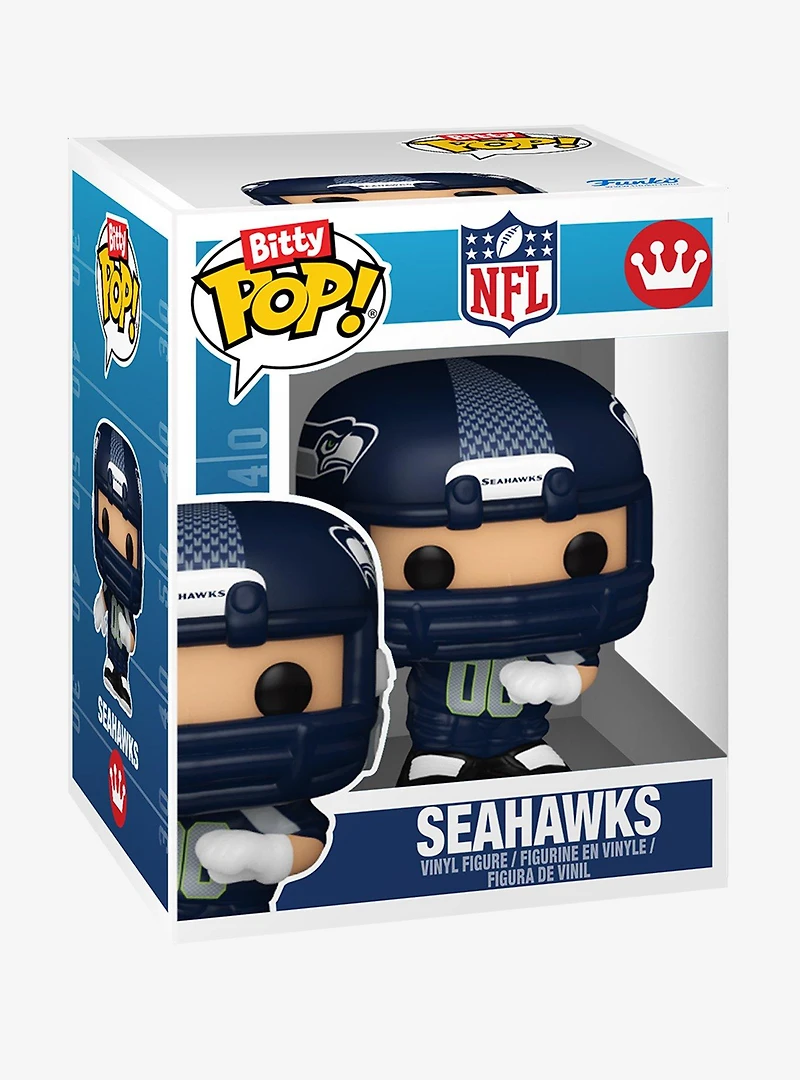 Funko Bitty Pop! Sports NFL Seattle Seahawks Helmet and Player Mini Vinyl Figure