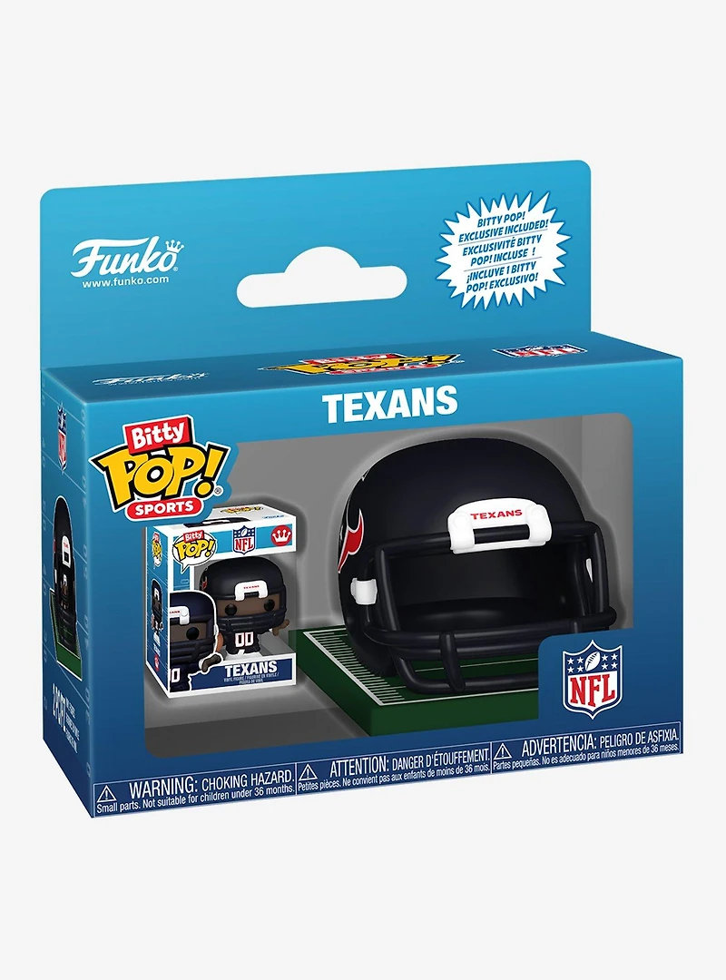 Funko Bitty Pop! Sports NFL Houston Texans Helmet and Player Mini Vinyl Figure