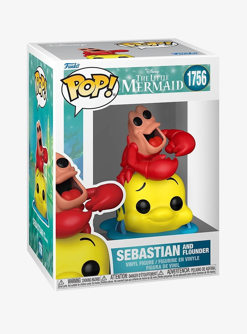 Funko Pop! Disney The Little Mermaid Sebastian with Flounder Vinyl Figure