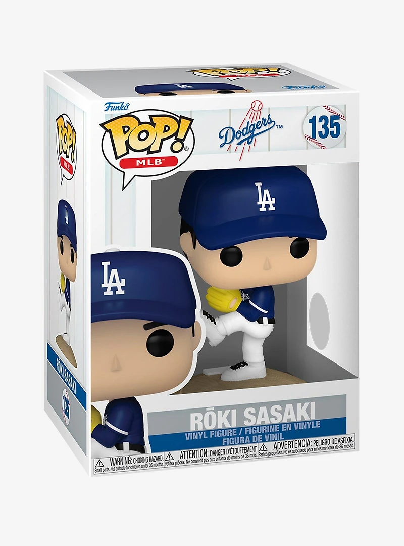 Funko Pop! MLB Los Angeles Dodgers Roki Sasaki Vinyl Figure